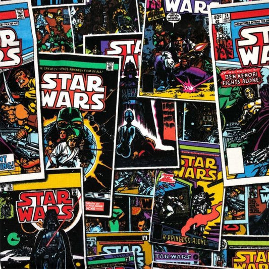 Star Wars Comic Book Posters – Cotton Print by the 1/2 Metre