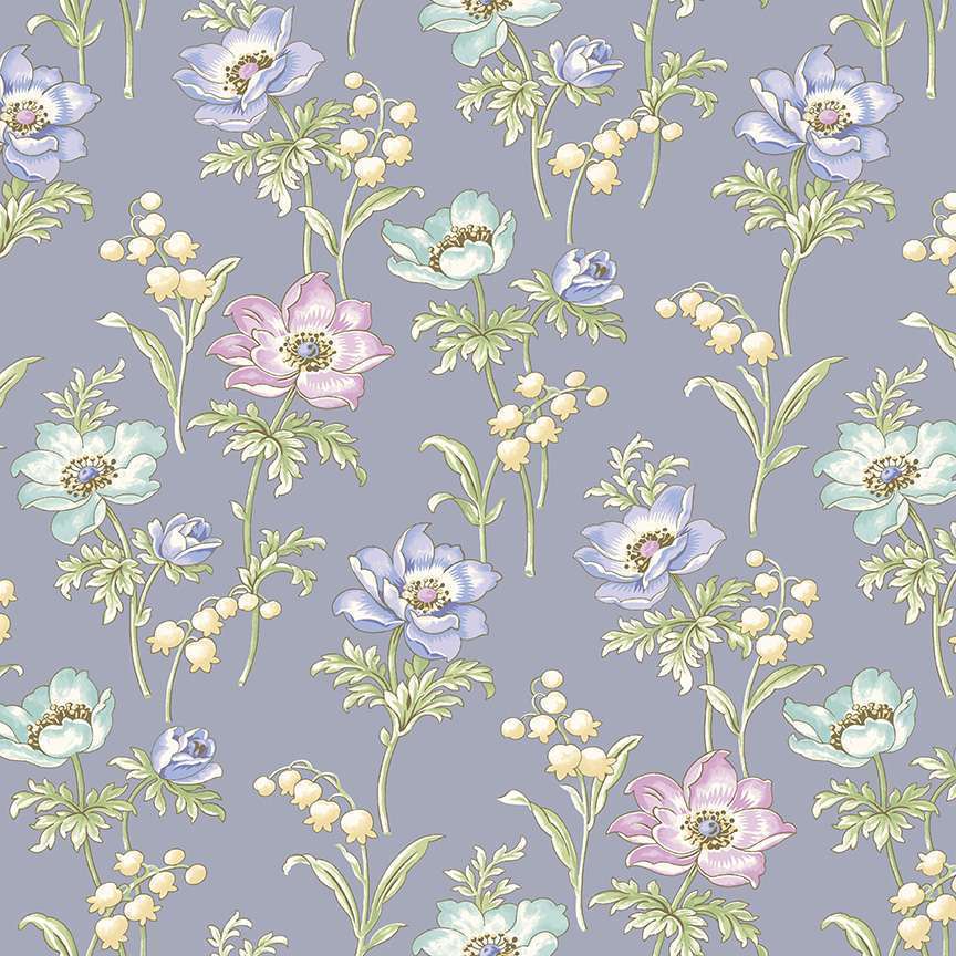 Renne Nanneman Abloom - Poppies Periwinkle