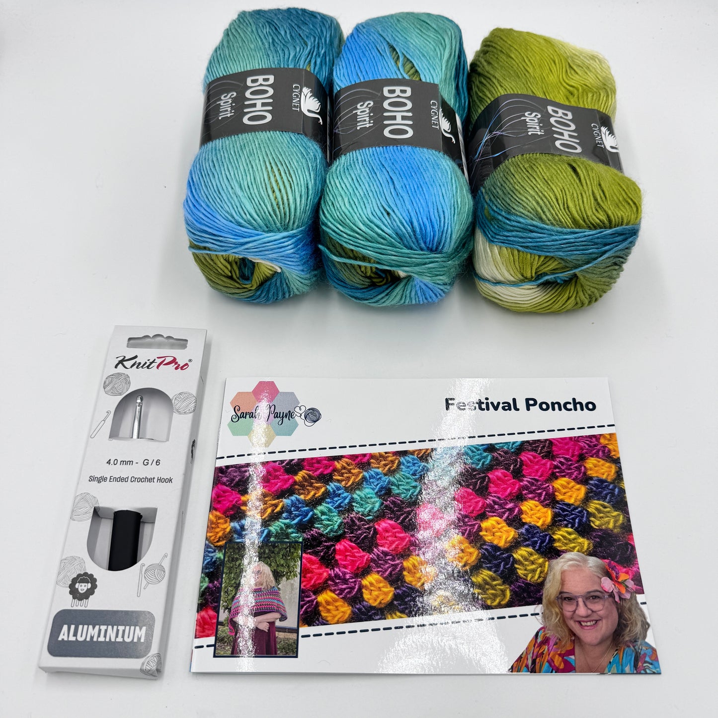 Sarah Payne's Crochet Poncho Kit - Choice of Colour