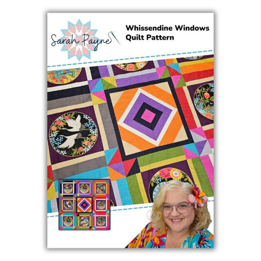 DIGITAL DOWNLOAD - Sarah Payne's Whissendine Windows Quilt Pattern