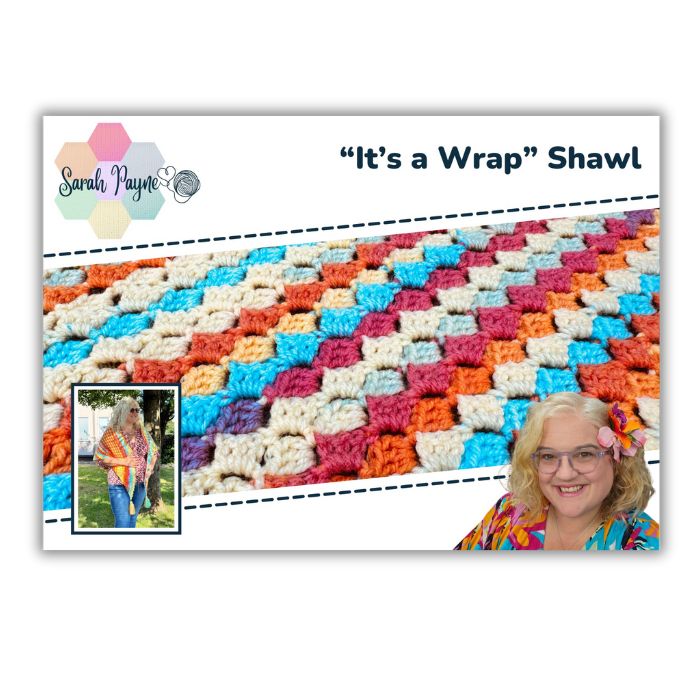 DIGITAL DOWNLOAD - Sarah Payne Crochets The "It's a Wrap" Shawl Pattern Booklet