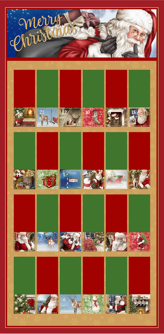 Traditional Advent Calendar Panel - Choice of Design