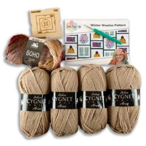 Sarah Payne Crochets Winter Woolies Accessories Kit - Choice of Colour