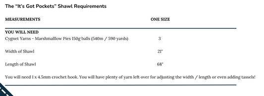 Sarah Payne Crochets The "Its Got Pockets" Wrap/Shawl Pattern Booklet