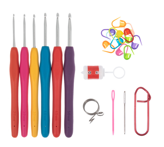 Milward Crochet Accessories Bundle - Hooks / Stitch Markers / Needles and more!