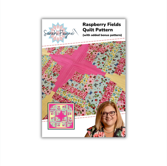 DIGITAL DOWNLOAD - Sarah Payne's Raspberry Fields Quilt Pattern