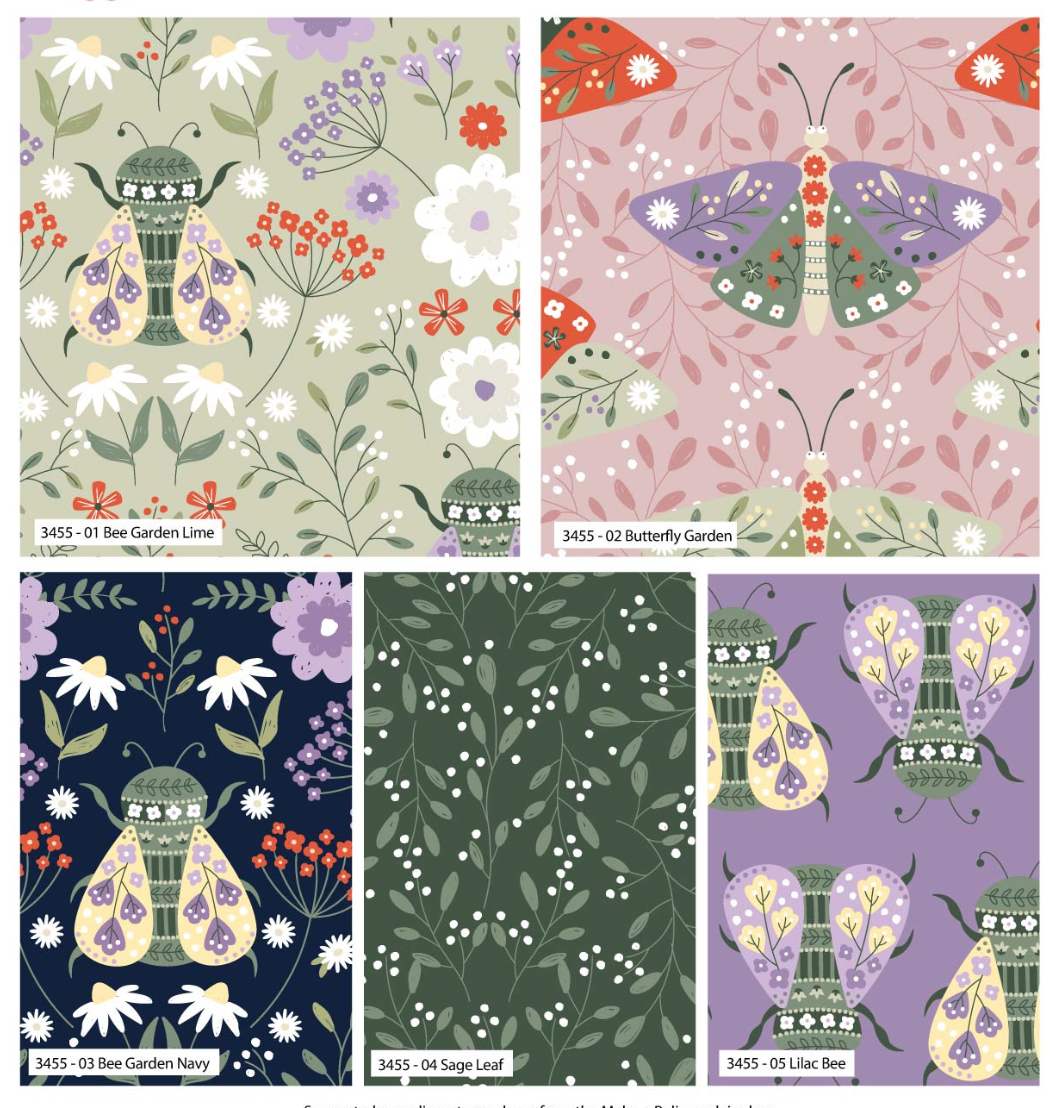 NEW IN - 5 Piece Designer Fat Quarter Bundles - Choice of Design