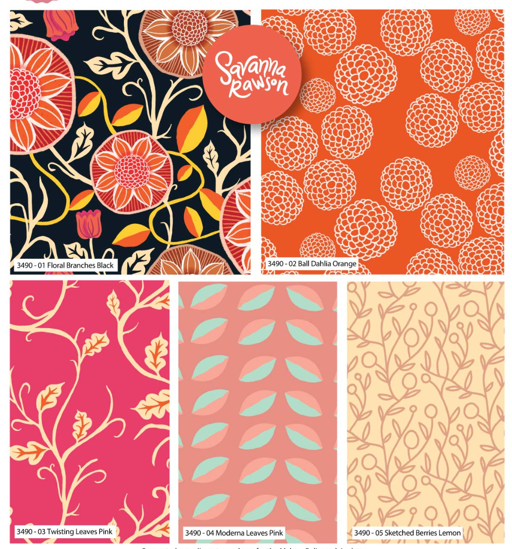 NEW IN - 5 Piece Designer Fat Quarter Bundles - Choice of Design