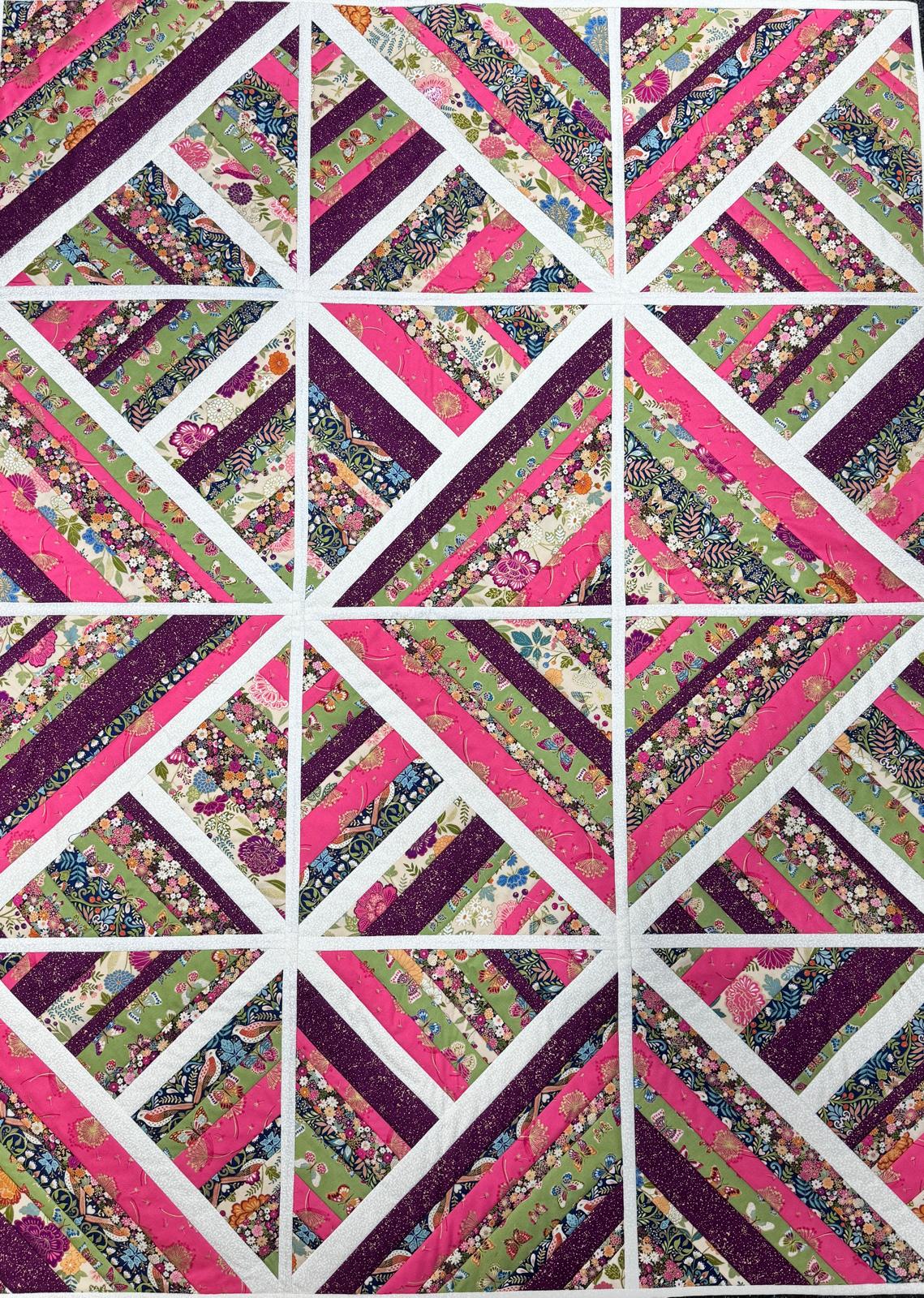 Barrowden Bloom Quilt Kit - 3.65 Metres of Fabric & Pattern