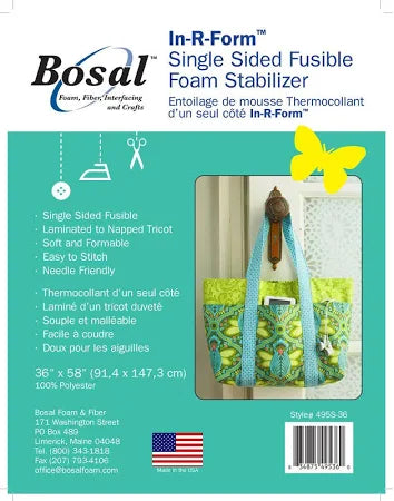 Bosal In-R-Form Single Sided Fusible Foam Stabilizer Precut Pack